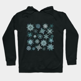 Christmas snowfall pattern. Hoodie